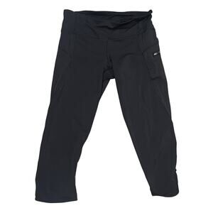 Lululemon High Rise Black Leggings Women’s Size 4 Athletic Yoga Pants Side Zip
